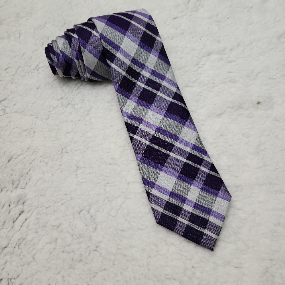 Calvin Klein Purple Modern Silk Tie
